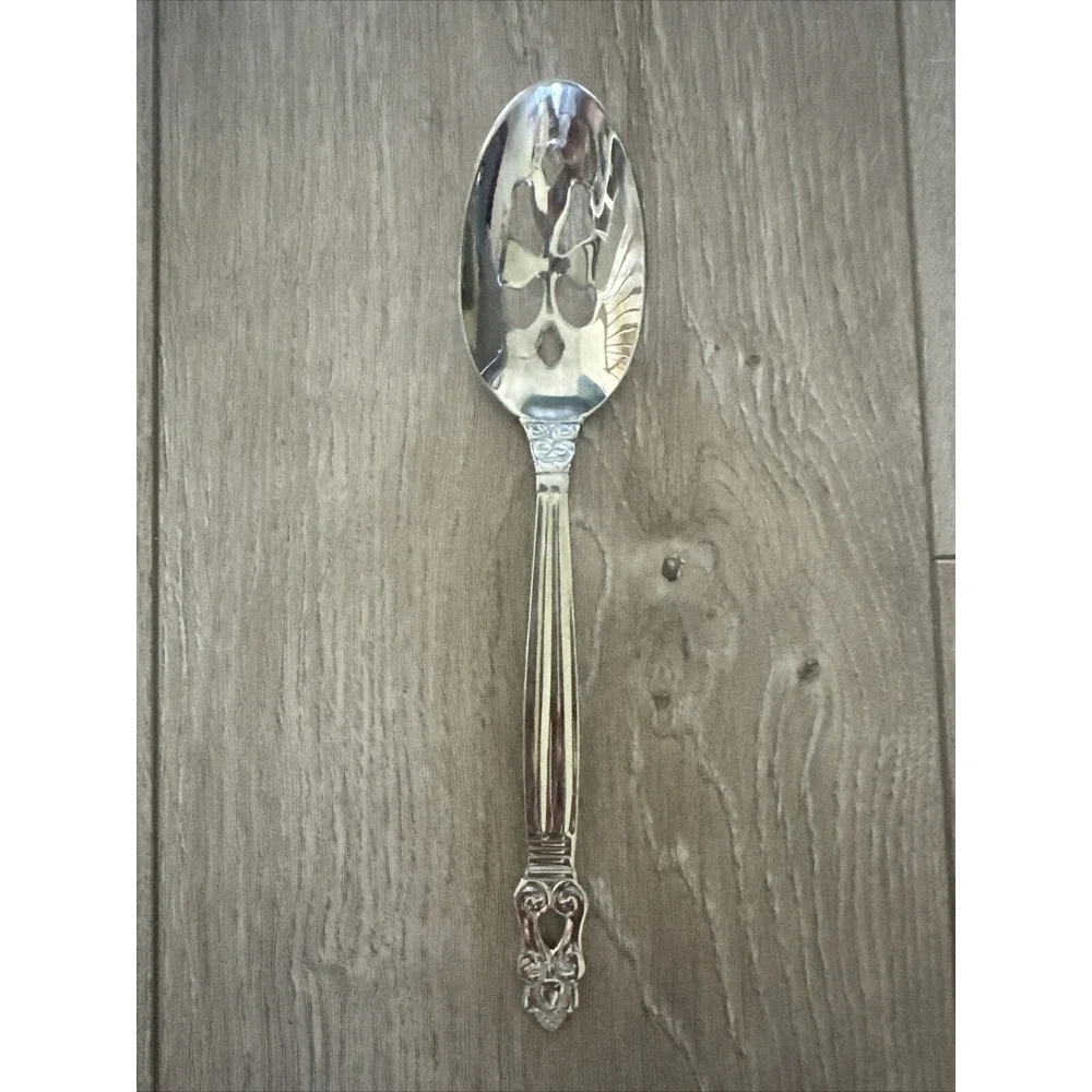 Towle Stainless Steel 18/10 KING GUSTAV‎ Slotted Serving Spoon China